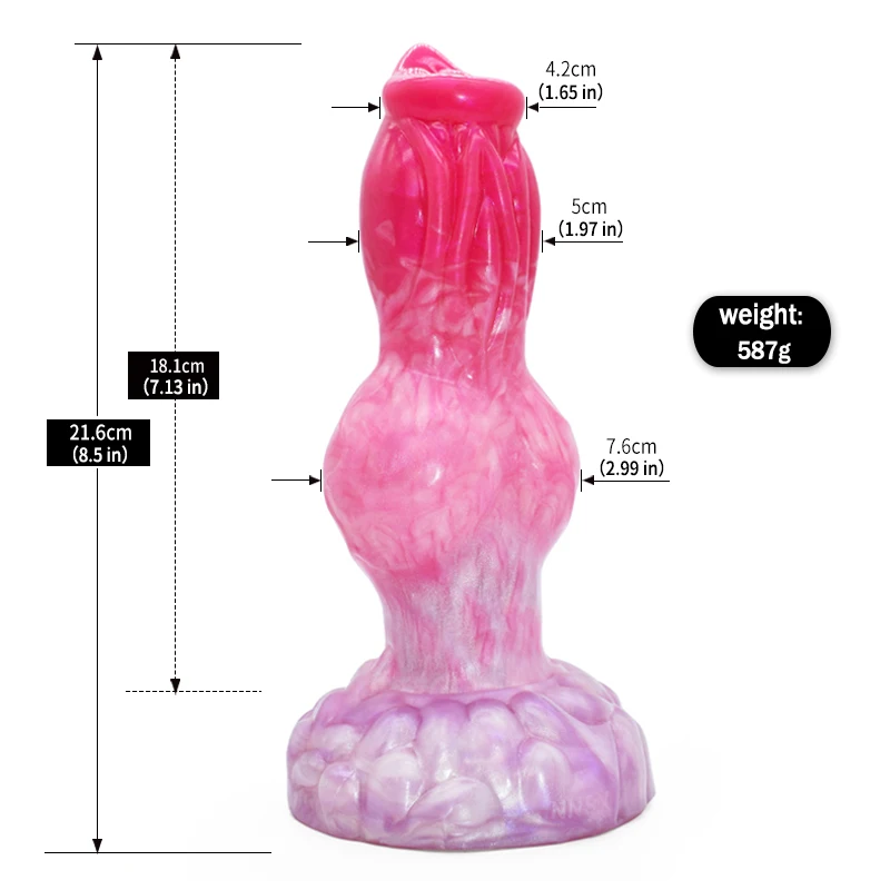 FAAK Fantasy Dog Knot Dildo With Sucker Silicone Large Penis Anal Plug Sex Toys For Women Men Female Masturbator Big Dong