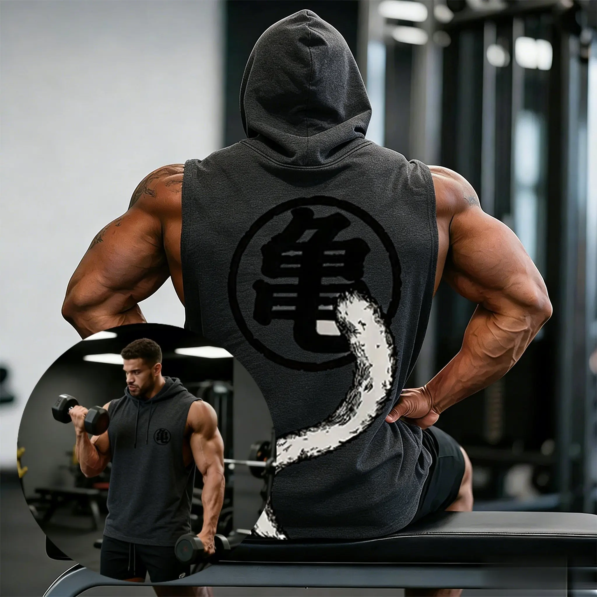 2026 Dragon Ball Anime Gym Vest Man Tank Top Oversize Casual Hoodie Sleeveless T Shirt Streetwear Graphic Tee Summer Y2k Clothes view 4