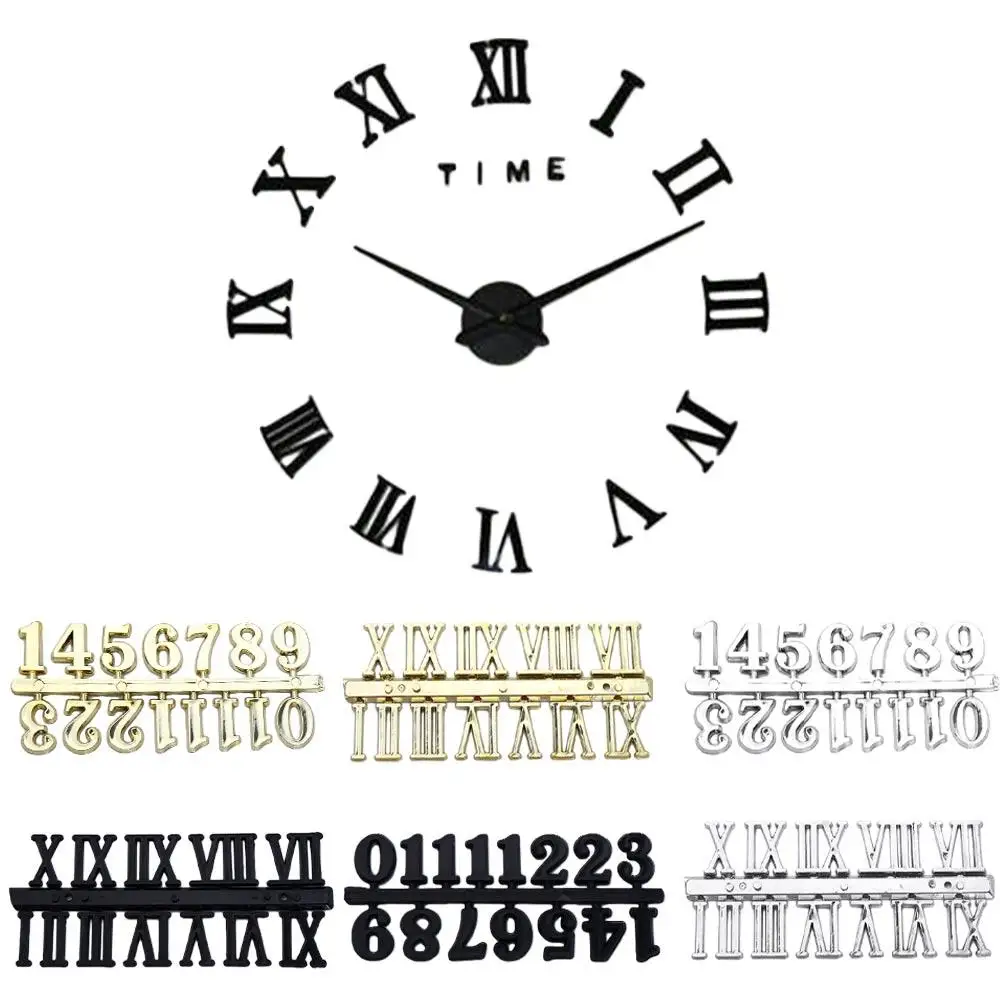

Digital Roman Numerals Arabic Number Decoration Replacement Quartz Clock Numerals Accessories Clock Parts Digital Repair Tools