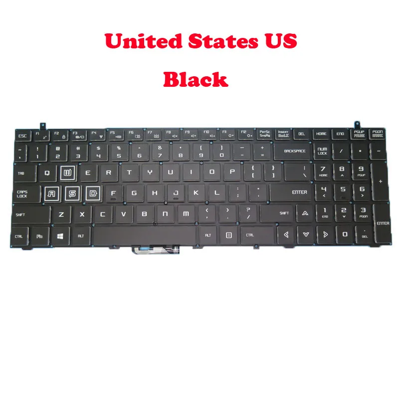 

Laptop Keyboard For Tongfang GE5SN74 GJ5CN64 GK7CP5R GK7NP5R English US Black / Gold New