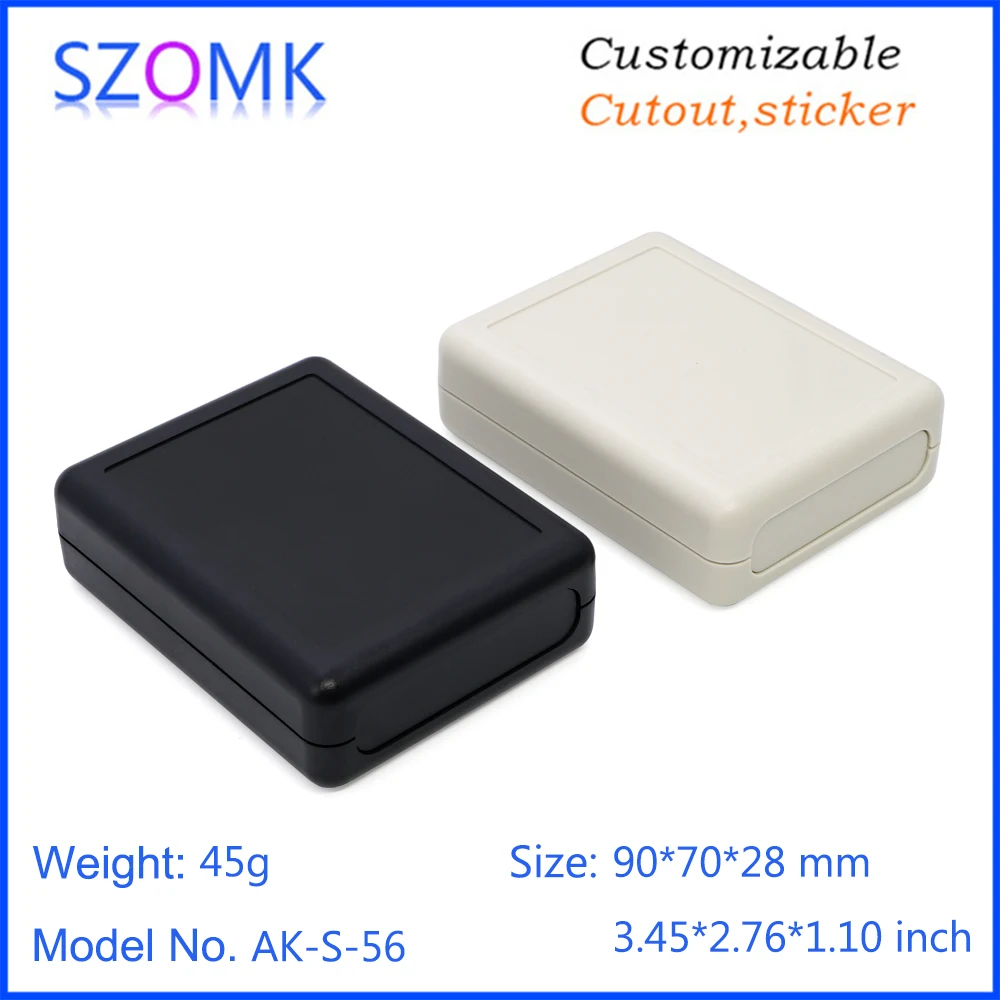 SZOMK Custom Plastic Electronic Enclosure Abs Plastic Enclosure Abs Swith Housing Small Plastic Box Project Box 90x70x28mm