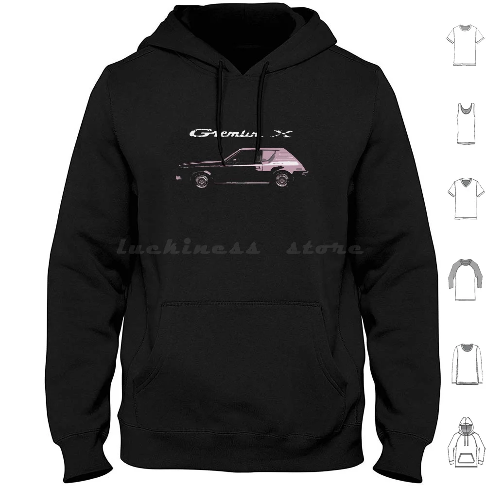 1972 Amc Gremlin X Hoodies Long Sleeve Retro Vintage American Motors 1970s Amc Ugly 1970 Car Amc Gremlin Amc Gremlin X