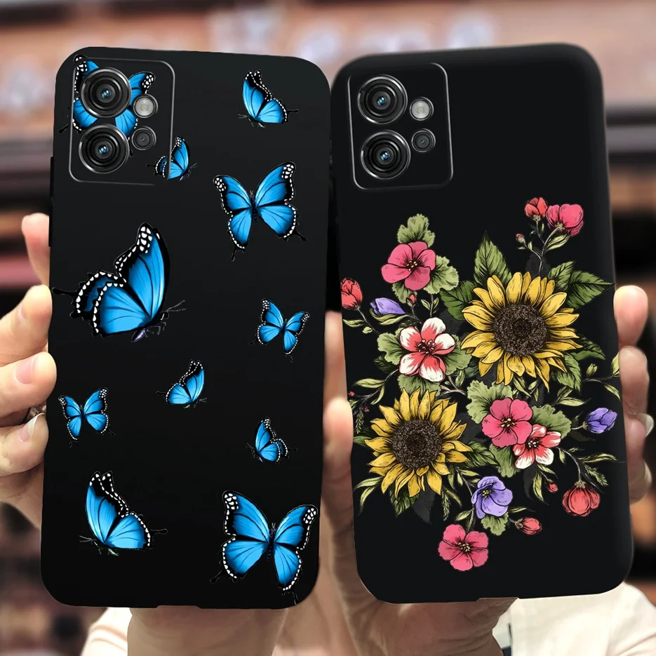 For Motorola Moto G32 Case Colorful Flowers Butterfly Soft Silicone Phone Cover For Moto G32 G 32 MotoG32 Case 6.5'' Fundas Capa