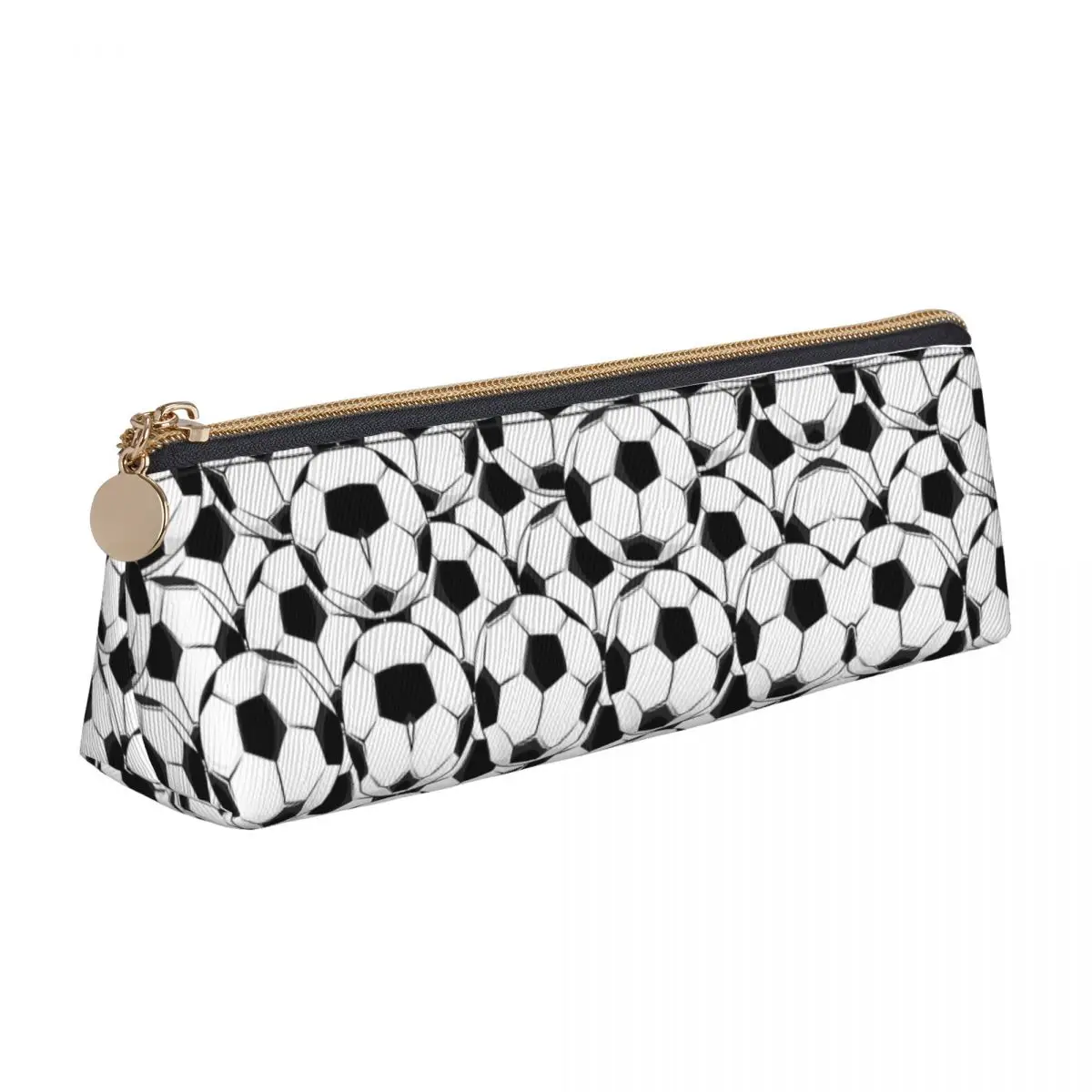 Football Balls Sports Pencil Case Back To School Pencil Cases Triangle Students Fashion Portable Pencil Pouch School Stationery