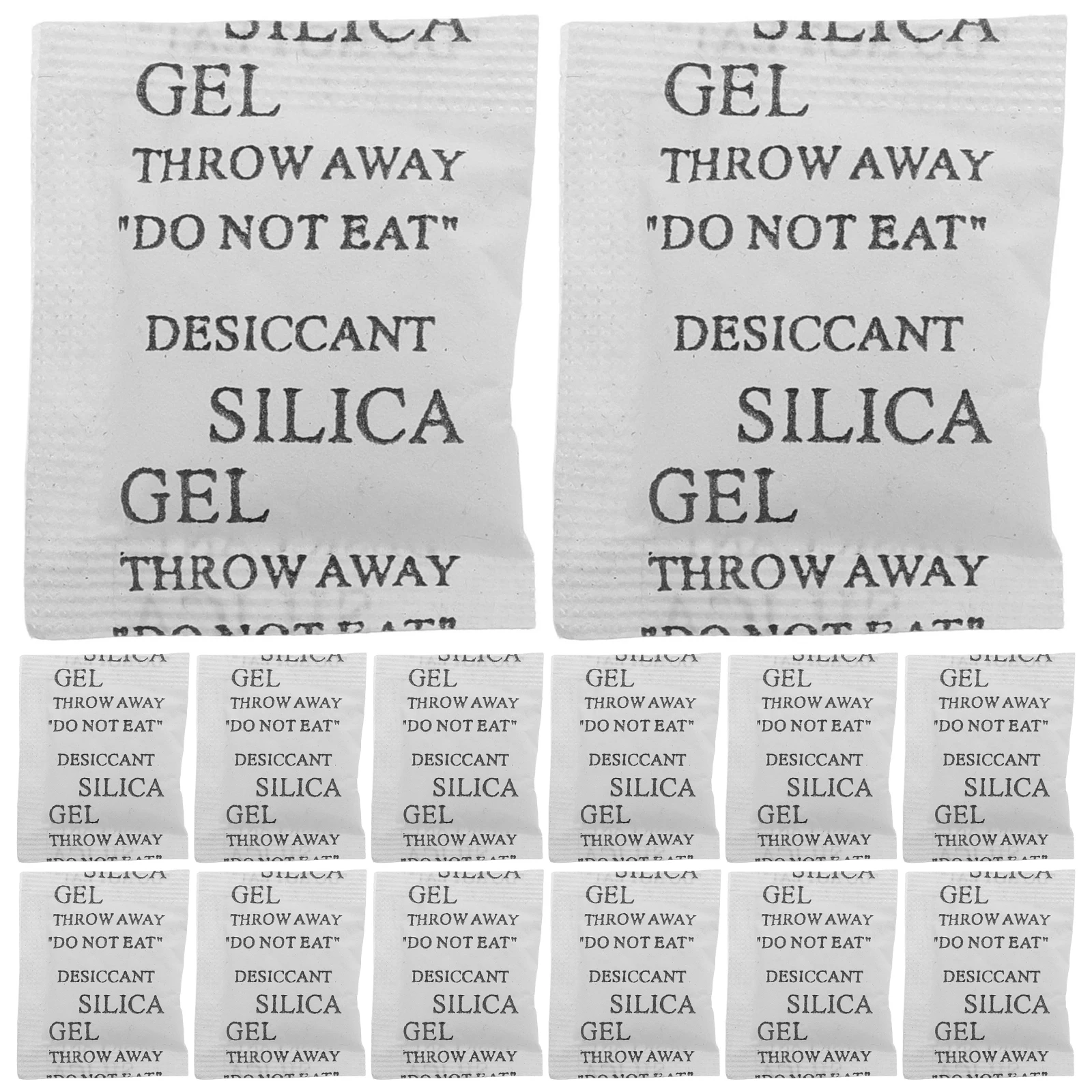 

100pcs Silica Gel Desiccant Packets Food Safe Moisture Absorbers Reusable Humidity Control For Clothes Cabinet Electronics