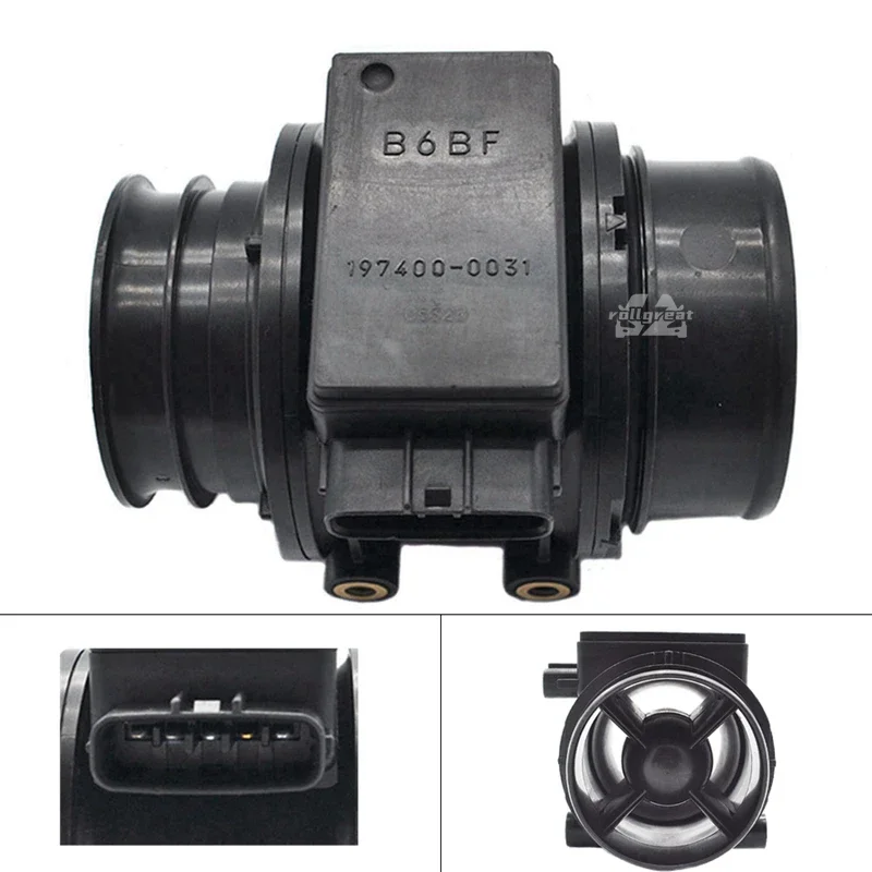 197400-0031 medidor de flujo de aire masivo Sensor MAF para Mazda Protege Miata MX-3 Kia Sephia Ford Mercury 1.6L 1.8L B6BF-13-215 B6BF13215