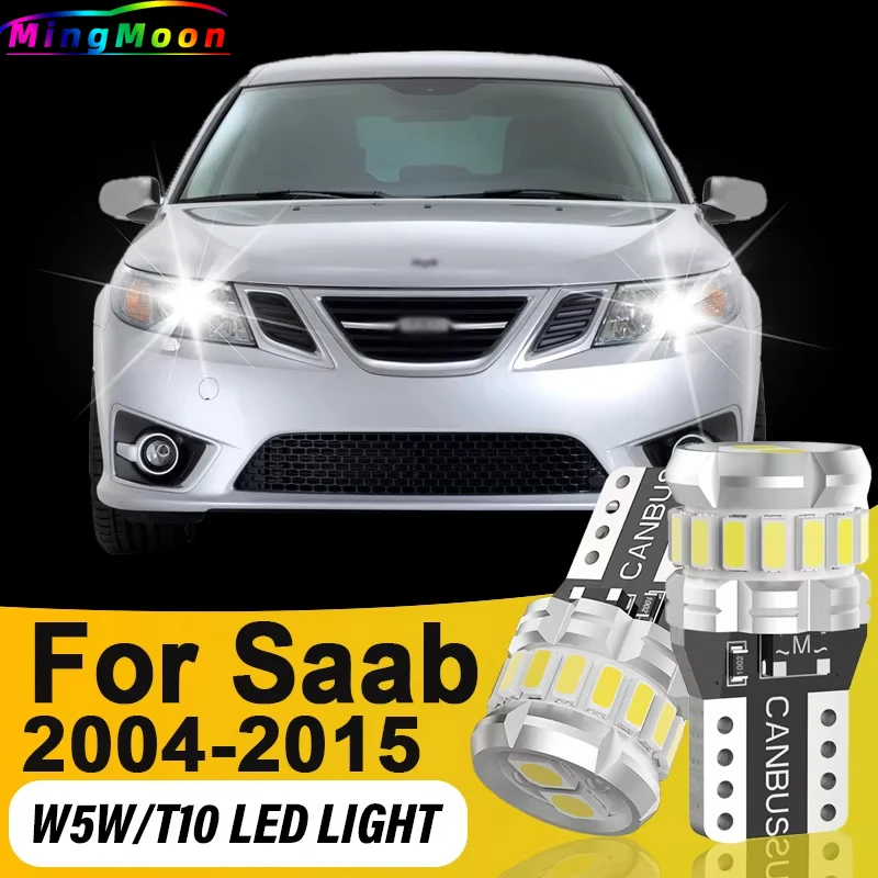2x Led T10 Canbus sin Error para Saab 9-3 93 YS3F Cabrio Convertible 2004-2011 2012 2013 2014 2015 luces de posición lateral