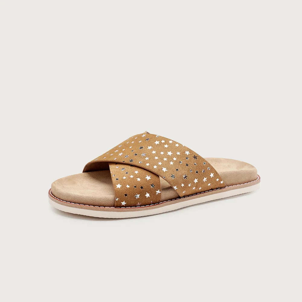 

Men's Sandal Slippers Flip-flops Shoes Men New Spring Summer High Quality Genuine Leather Leather Sandals for Men British Retro