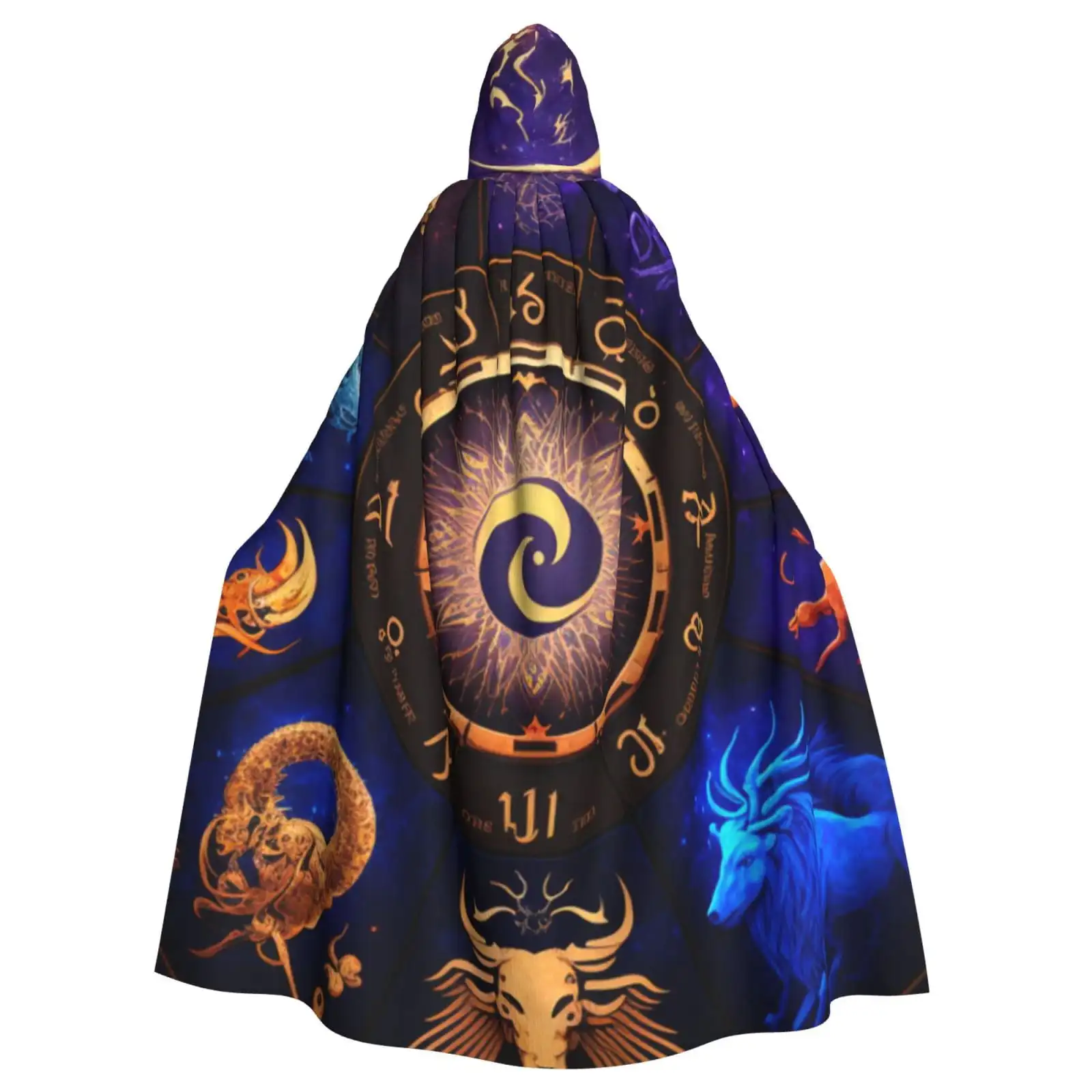 

Unisex Hooded Cloak Adult Lightweight Overcoat Daily Maps Of All Constellations Cloak For Halloween Cosplay Costumes