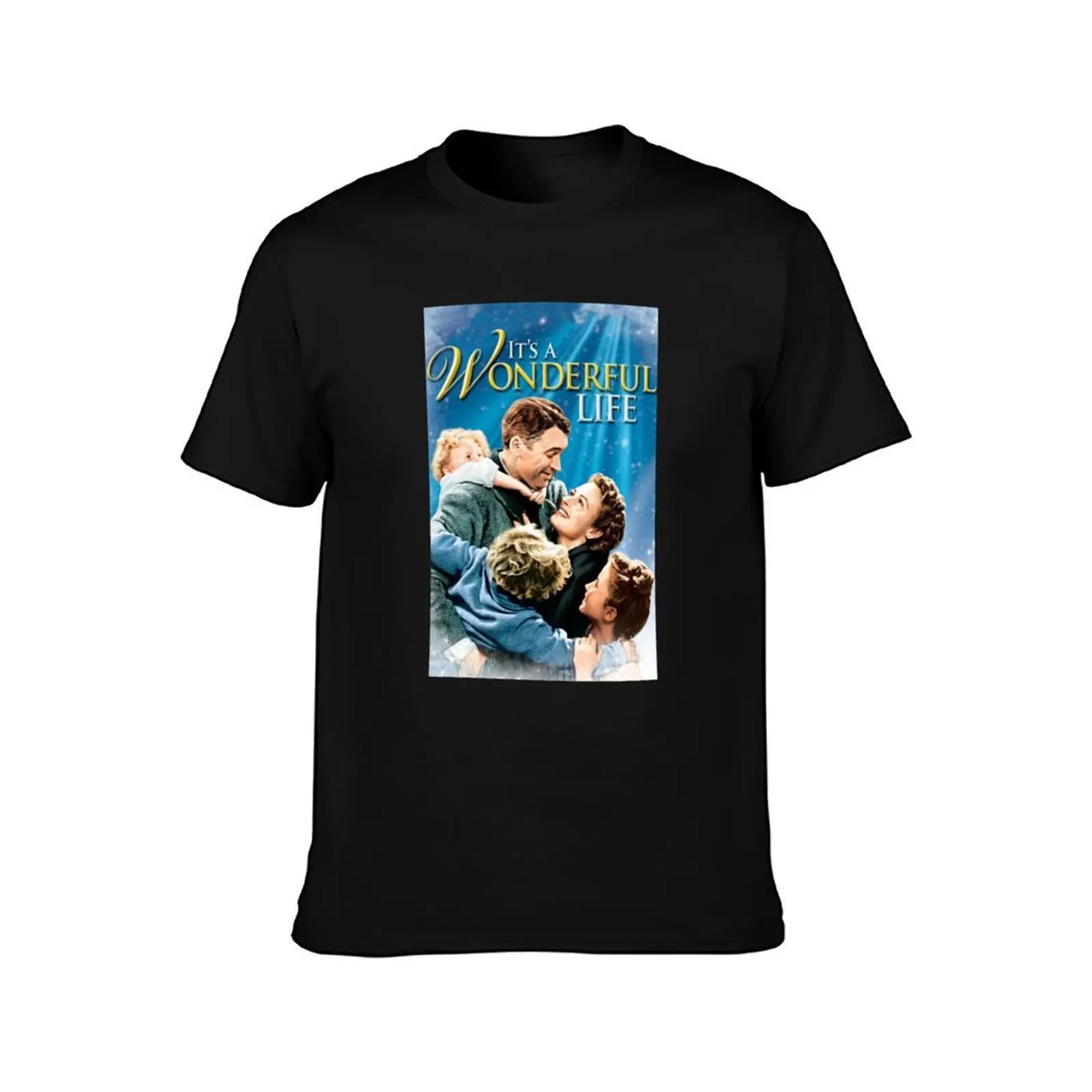 Vintage It's a Wonderful Life Vintage Classic Movie 1940s T-Shirt Industrial Work Tee Shirt