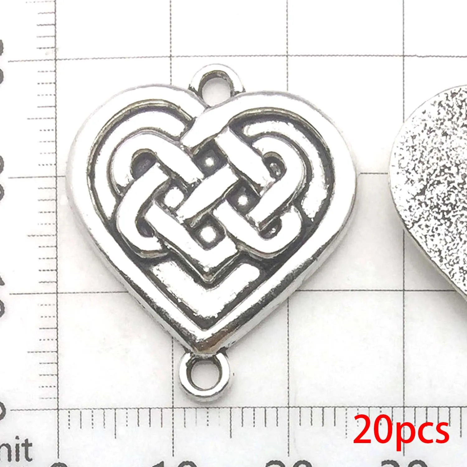 20pcs Antique Silvery Flower Connector Charms for DIY