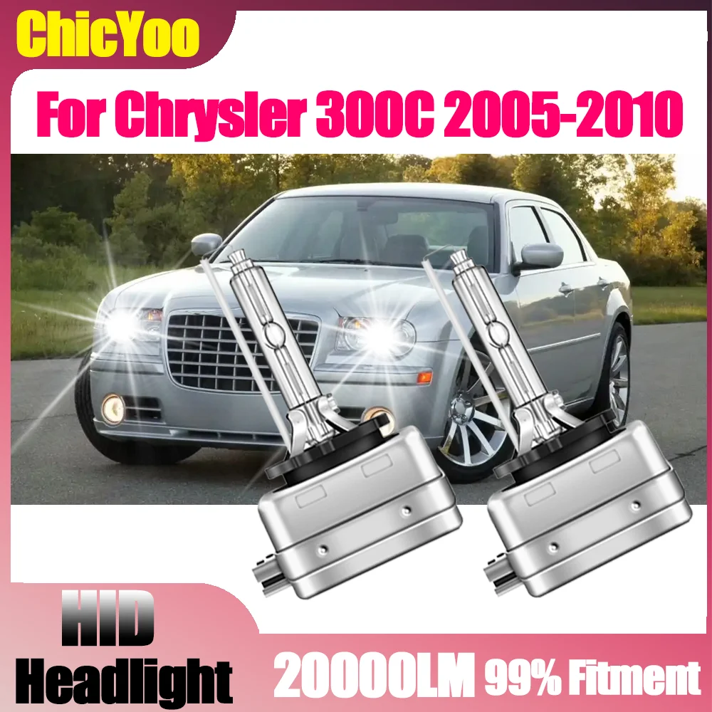 

Car Lights 6000K Super White Xenon Headlight D1S HID Xenon Lamp Bulbs 12V 20000LM High Power Canbus For Chrysler 300C 2005-2010