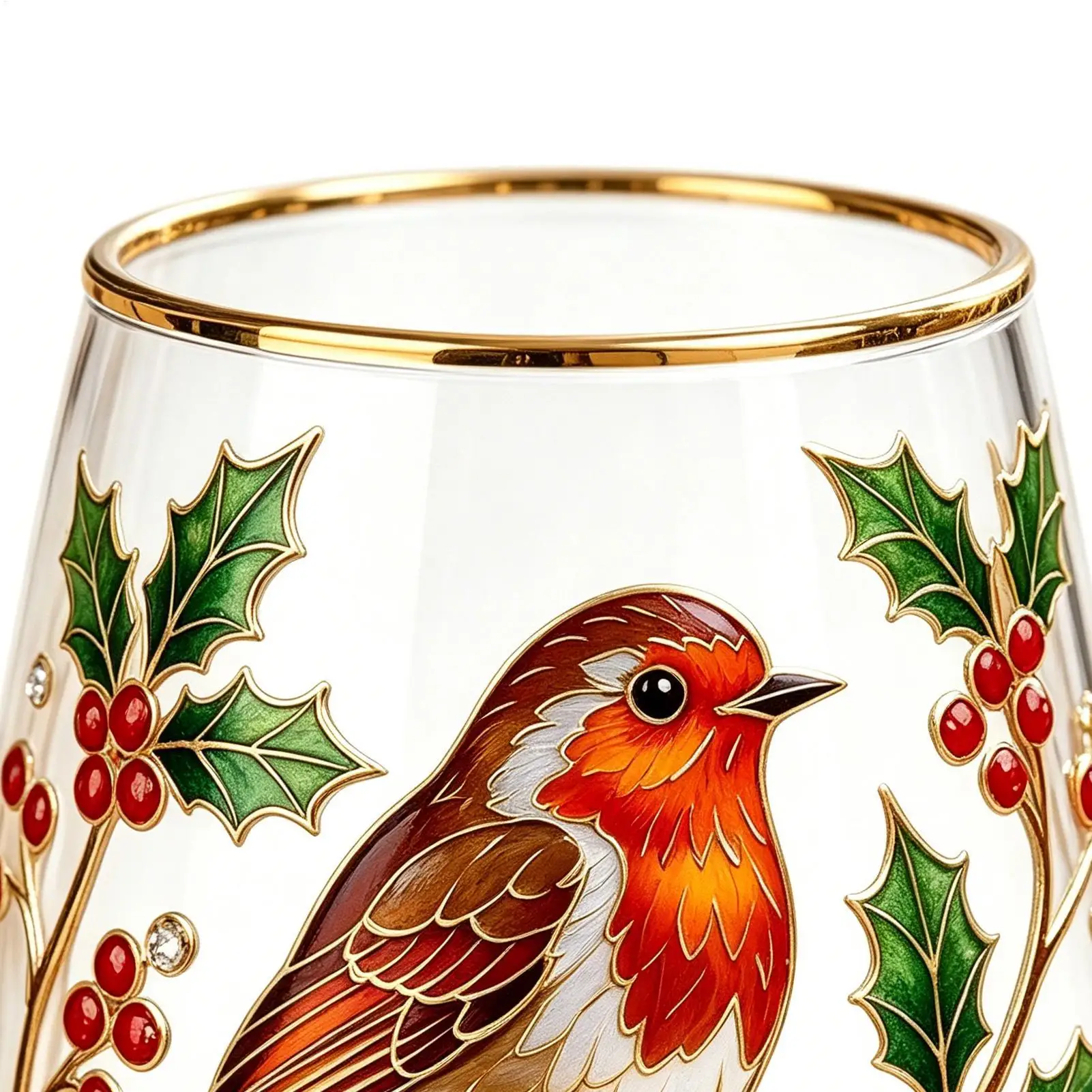 Glass Tea Cup Decorative Portable Glass Aesthetic Teacup Hummingbird Wine Cup For Women Men Family Beverage Indoor Kitchen Table