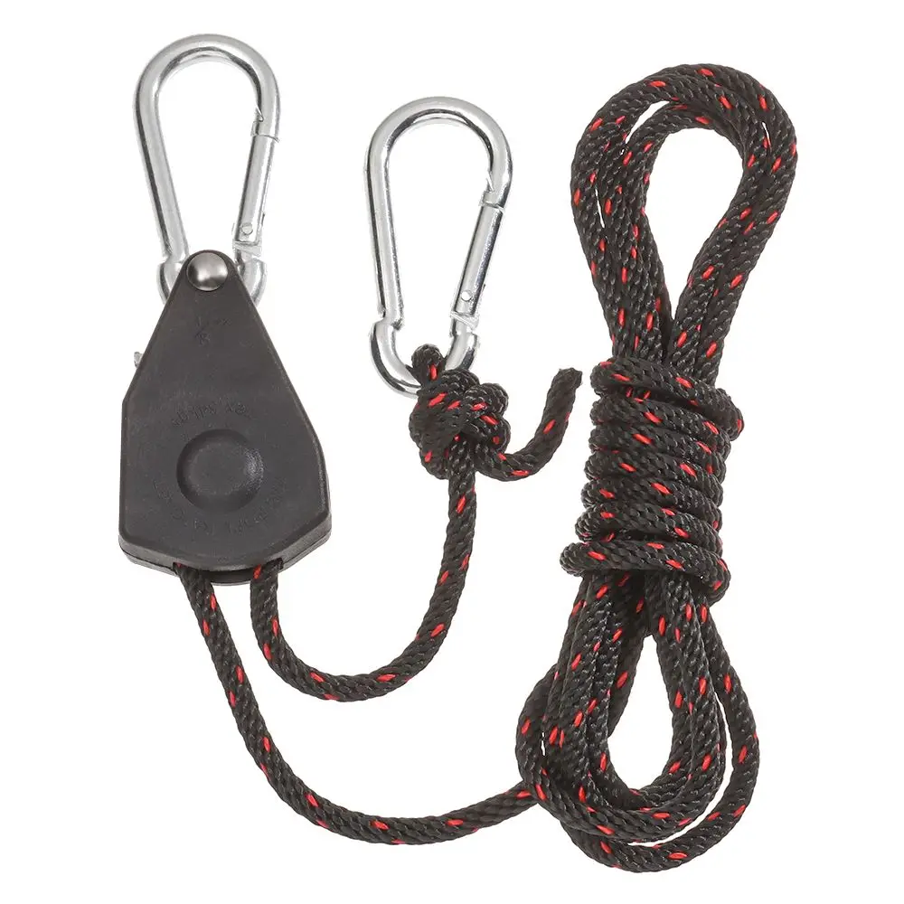 Tent Fixed Buckle Pulley Tensioner Adjustable Rope Fastener Ratchet Hangers Lights Lifting Outdoor Camping Awning Wind Rope