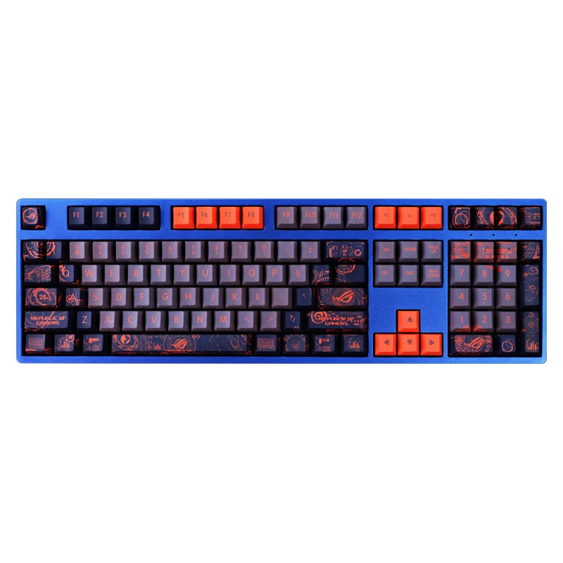 108 Keys/set PBT Dye Subbed Keycaps Anime Cartoon Gaming Key Caps Cherry Profile Keycap For ROG Republic Of Gamers GK2000