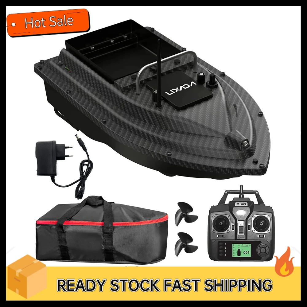 GPS Fishing Bait Boat with Large Bait Container Automatic Bait Boat with 400-500M Remote Range