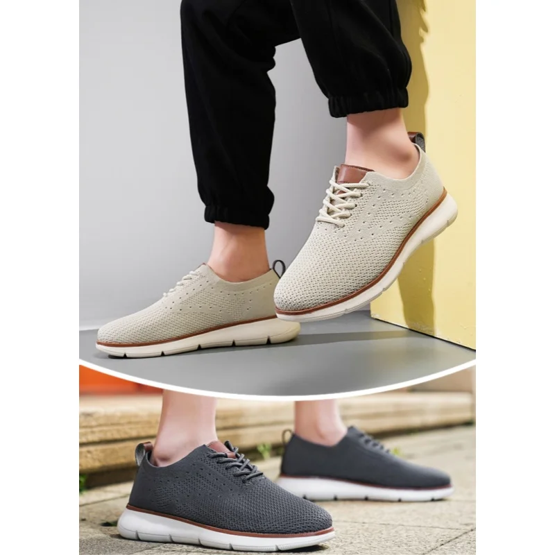 

Мужские повседневные и модные туфли 2026 года в корейском стиле: легкие, дышащие, износостойкие и удобные, с сетчатым верхом