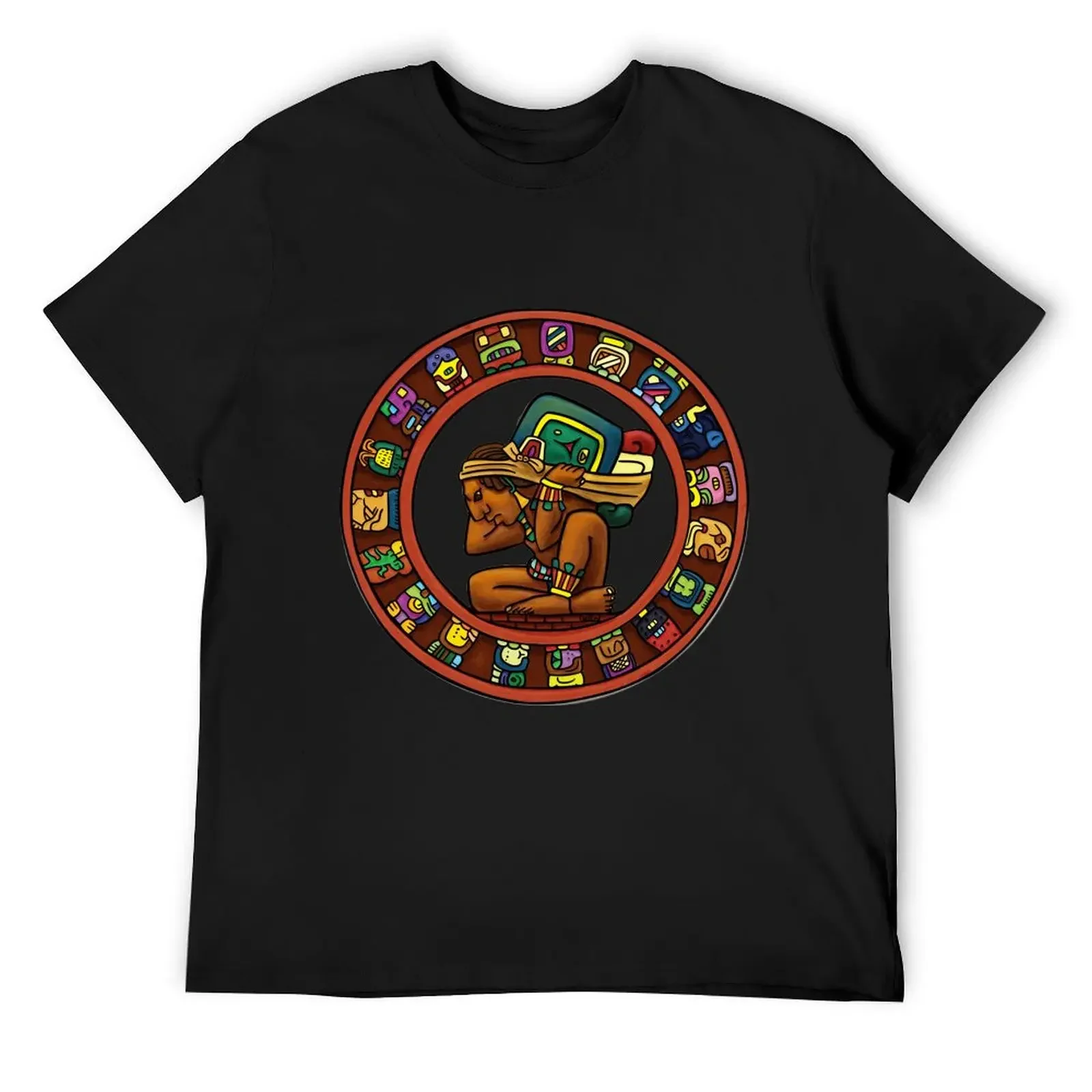 Maya Calendar Mexico Guatemala Art T-Shirt summer tops Short sleeve tee workout shirts for men