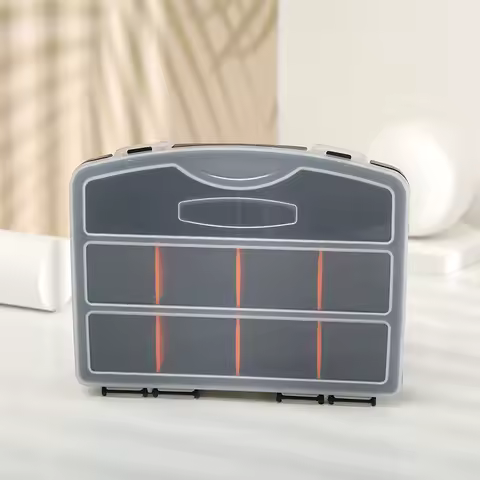 19x15x4cm Parts Tool Storage Box Portable Portable Multi-grid Combined Screw Small Object Storage Can Be Waterproof Organizer