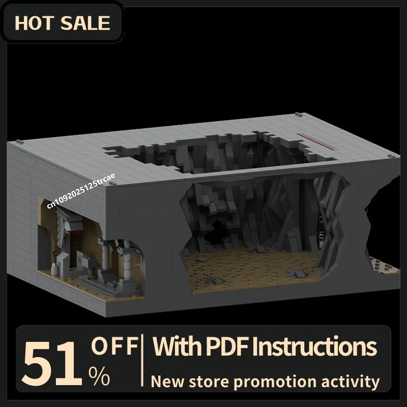 

New 2093Pcs Famous Star Battle Movie Moc Beast Pit Model Building Blocks Diy Creative Ideas Kids Toys Birthday Christmas Gifts