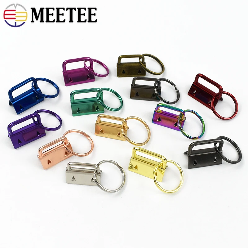 

5/10/20Pcs Meetee 25mm O Ring Metal Webbing Tail Clips Bag Strap Belt Connector Keychain Pendant End Clasp Hardware Accessories