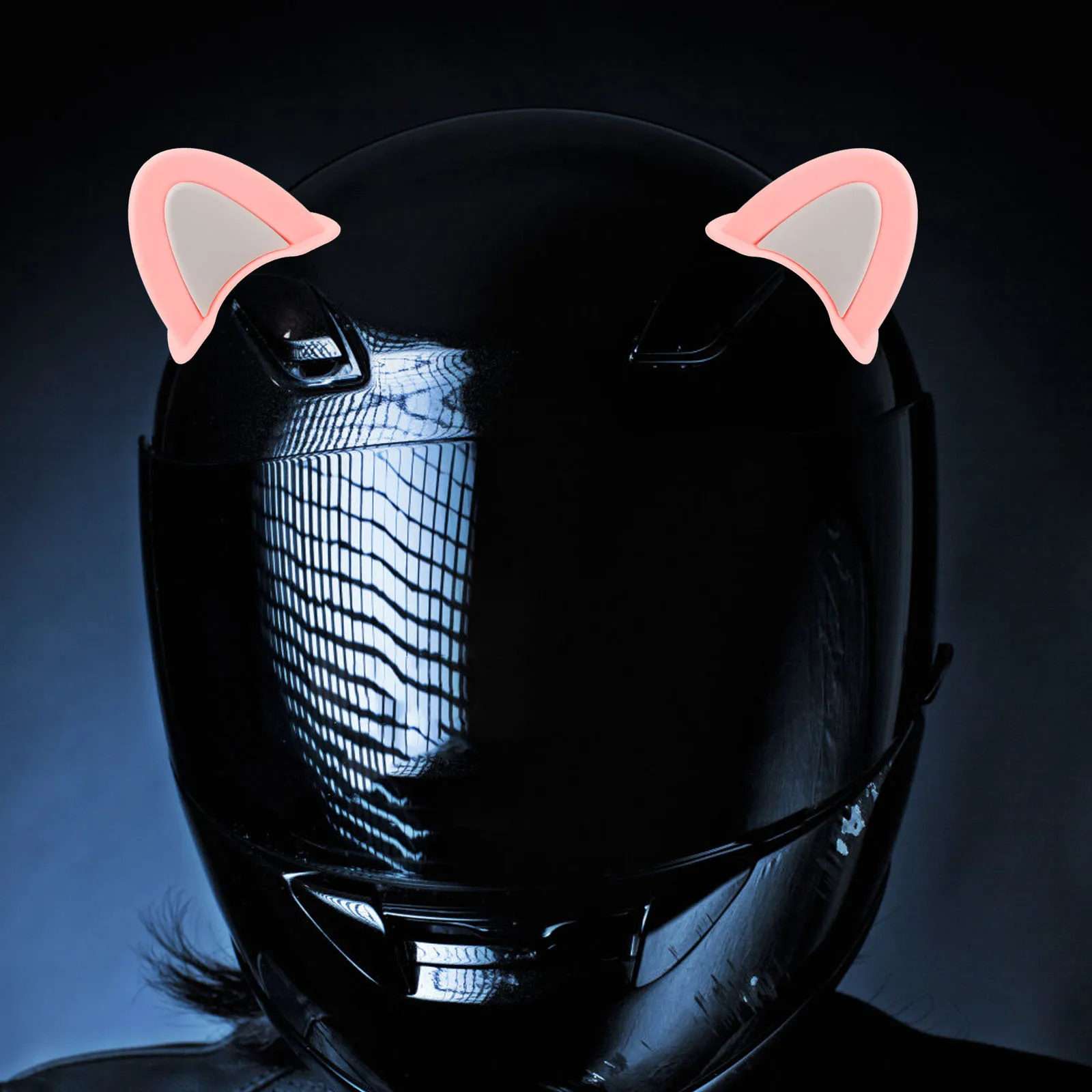 

1 пара уникальных декоративных кошачьих ушей, простая установка, удаление, очаровательный аксессуар для детей, электрические велосипеды, мотоциклы, круглый год