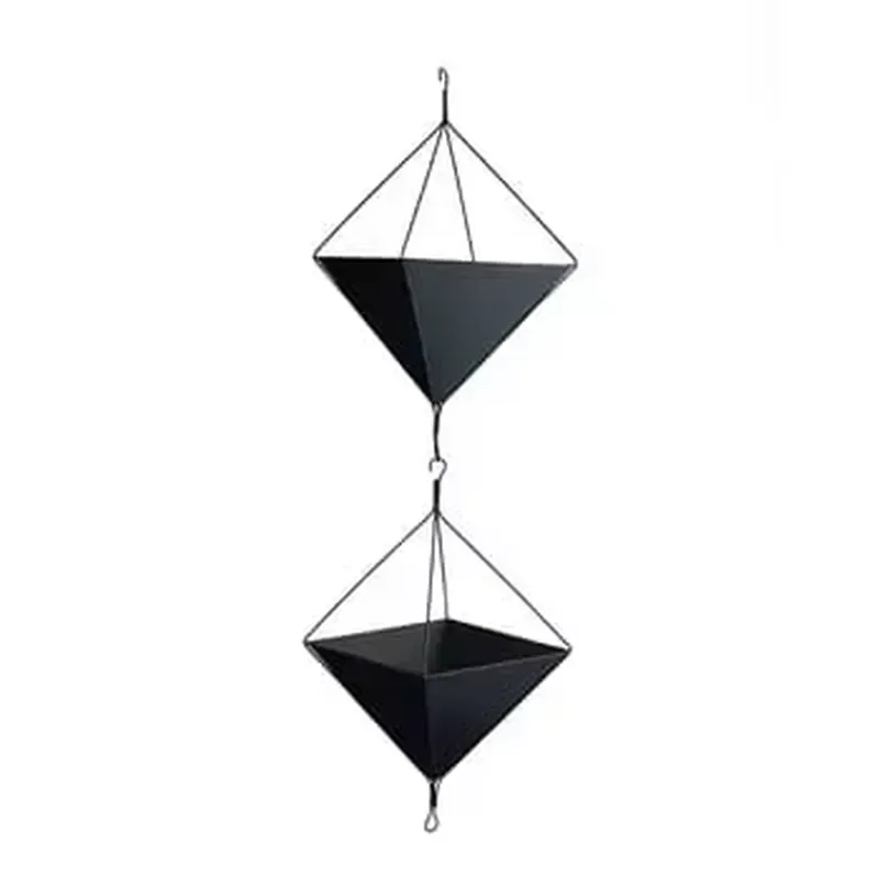 Durable Wall Hanging Metal Plant Stand for Indoor Outdoor Flower Pot Holder Modern Decorative Garden Balcony Planter Rack