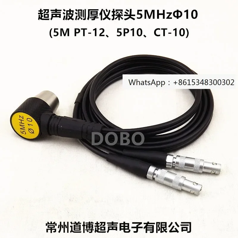 Thickness gauge probe 5MHZ Φ 10 PT-12 PT-08 PT-06 ZT-12 High Temperature Probe GT12