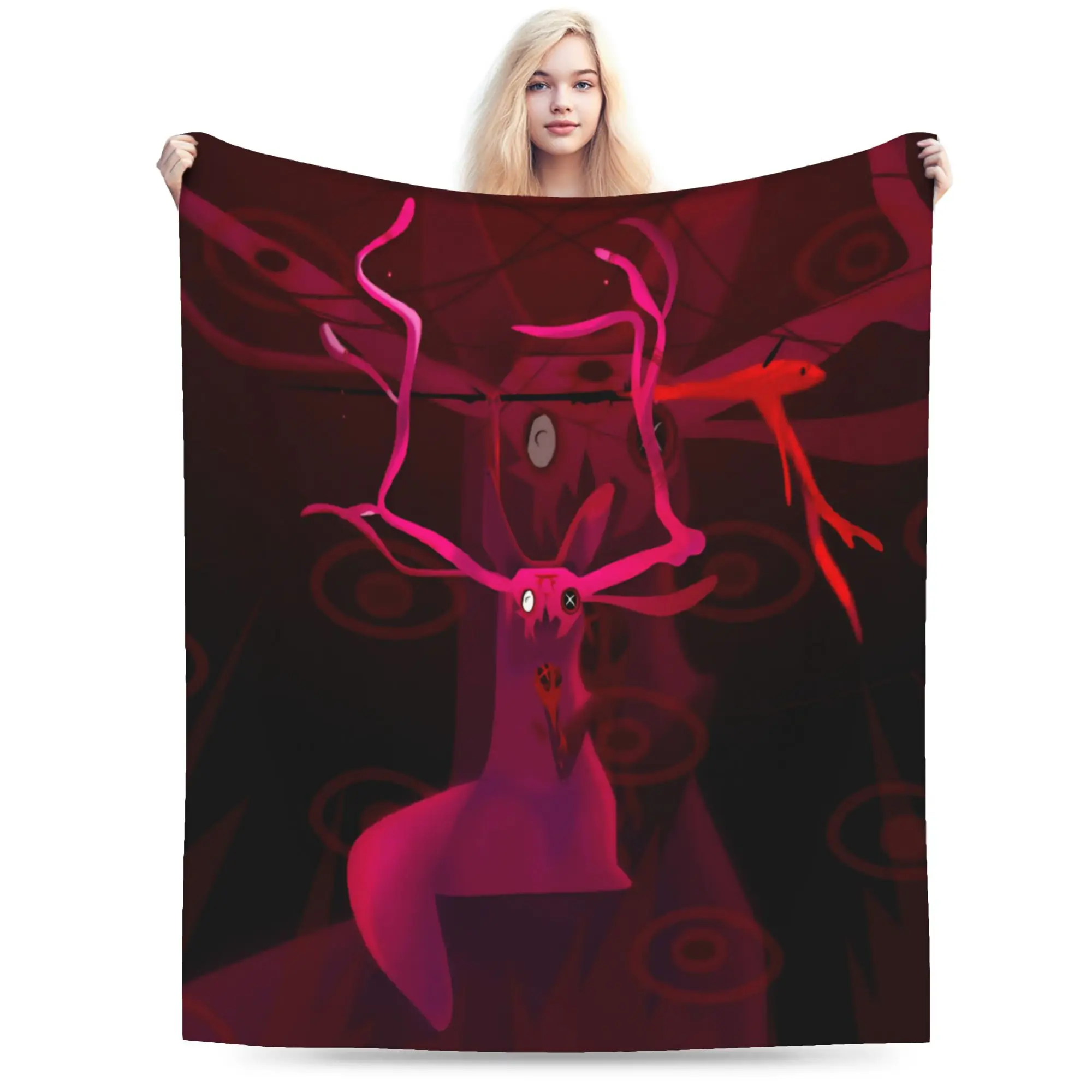 Comfort Rain World Five Pebbles Iterator Sci-Fi Gaming Blanket Home Decorative  Throws And Blankets Super Warm Fleece for Car