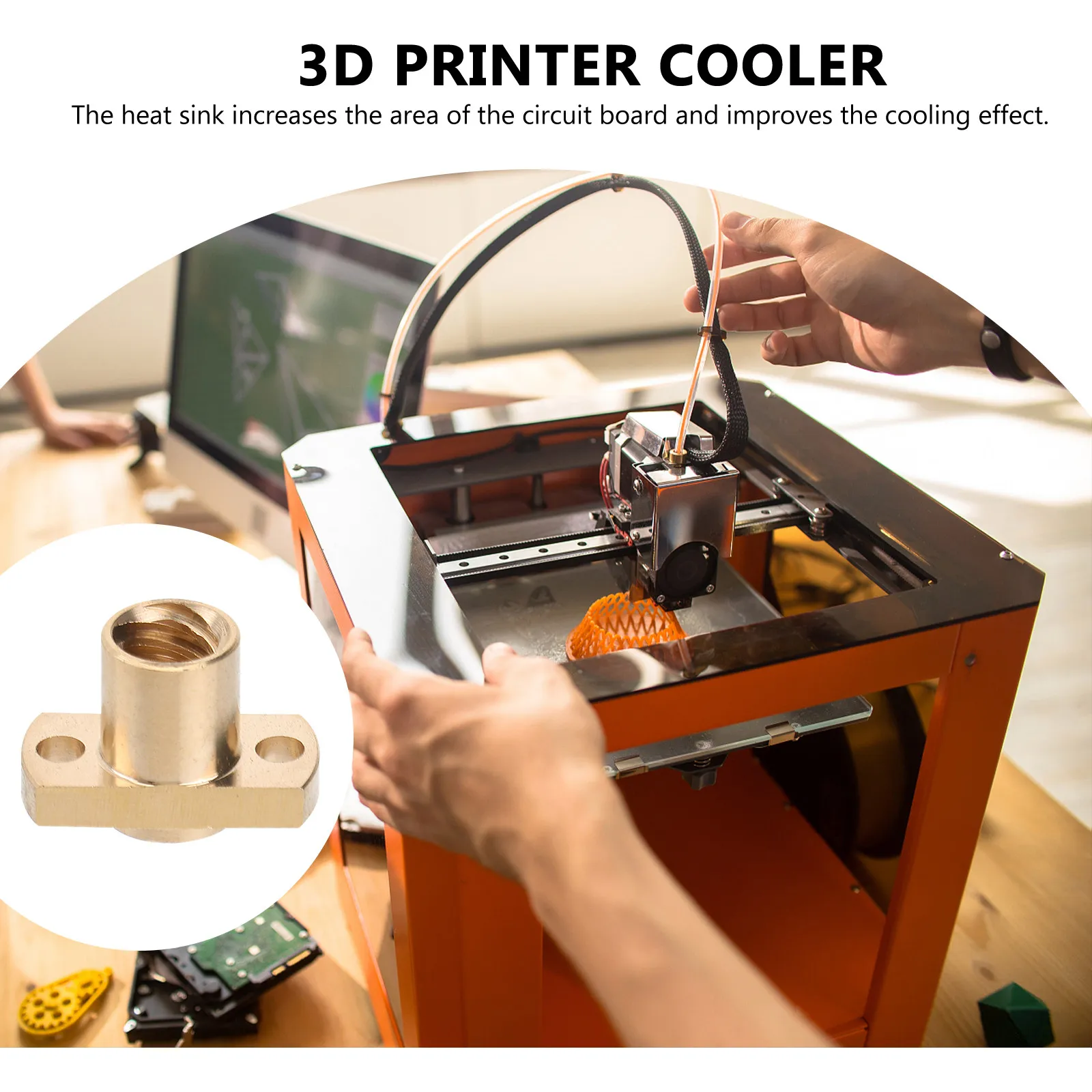 

6 шт. латунных гаек T8 для 3D-принтеров, высокоточные, для ходового винта T8 8 мм, плавное и надежное вращение