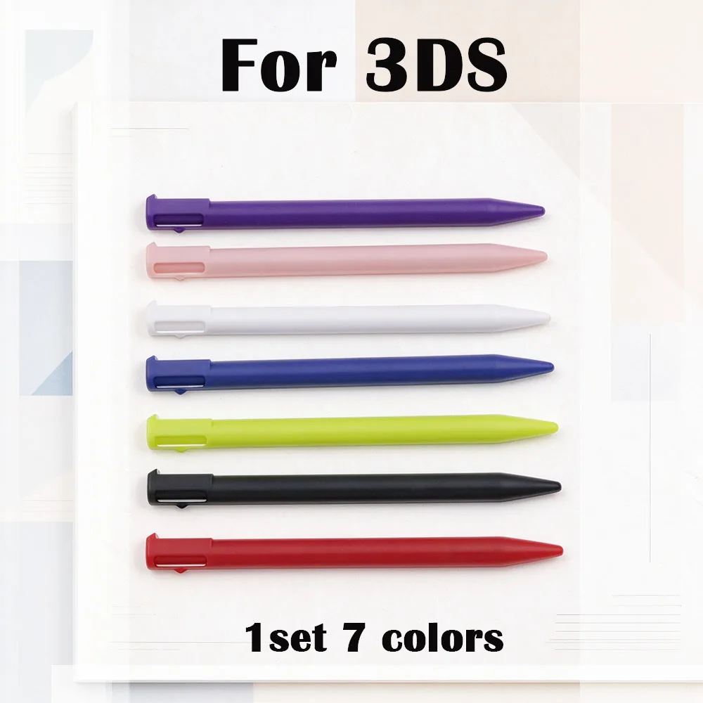 7 Colors Stylus Pen Set for 3DS, Plastic Touch Screen Replacement Pen, Game Console Touch Stylus Accessory