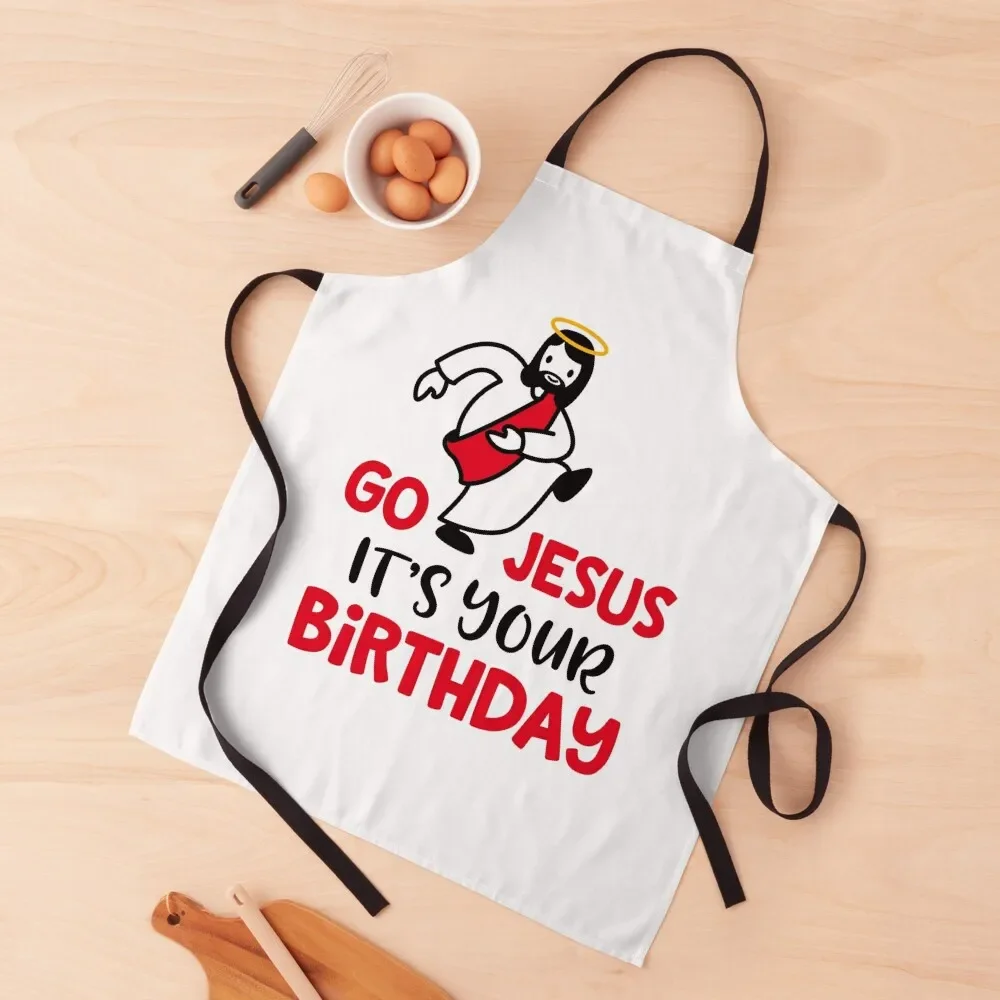 

Go Jesus Its Your Birthday Apron Bib For Kitchen Goods For Home And Kitchen Sexy Apron