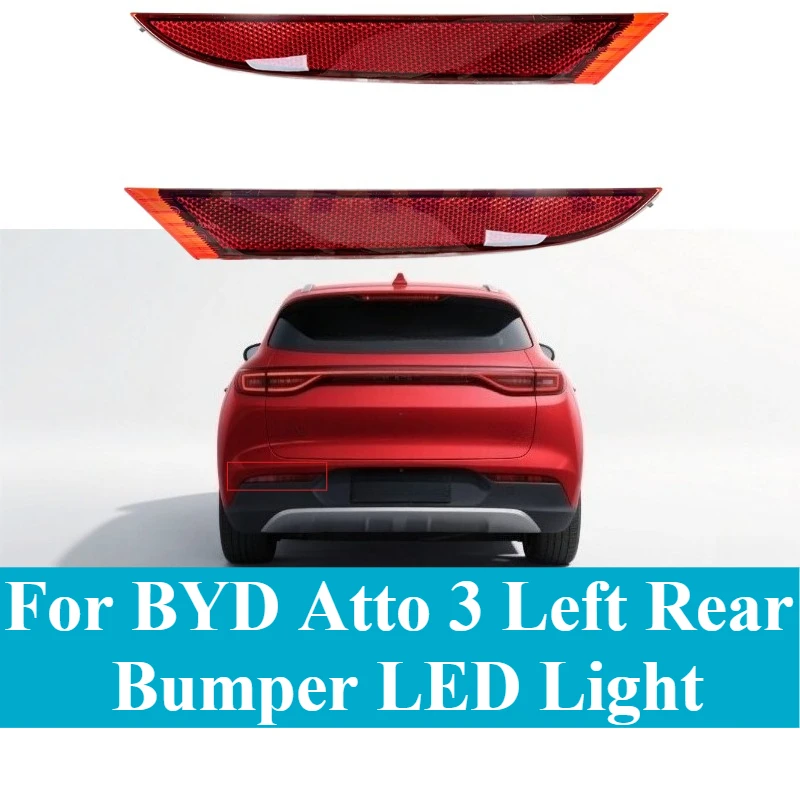 

For BYD Atto 3 Left Rear Bumper LED Light - Bright Reflector Tail Lamp Assembly Direct Fit Replacement Part with Waterproof Seal