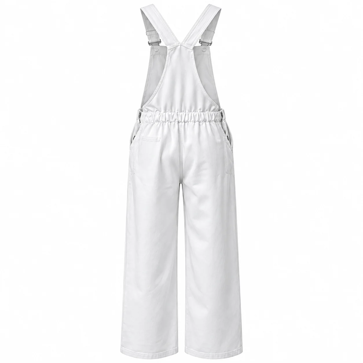 Custom patterned Denim overalls