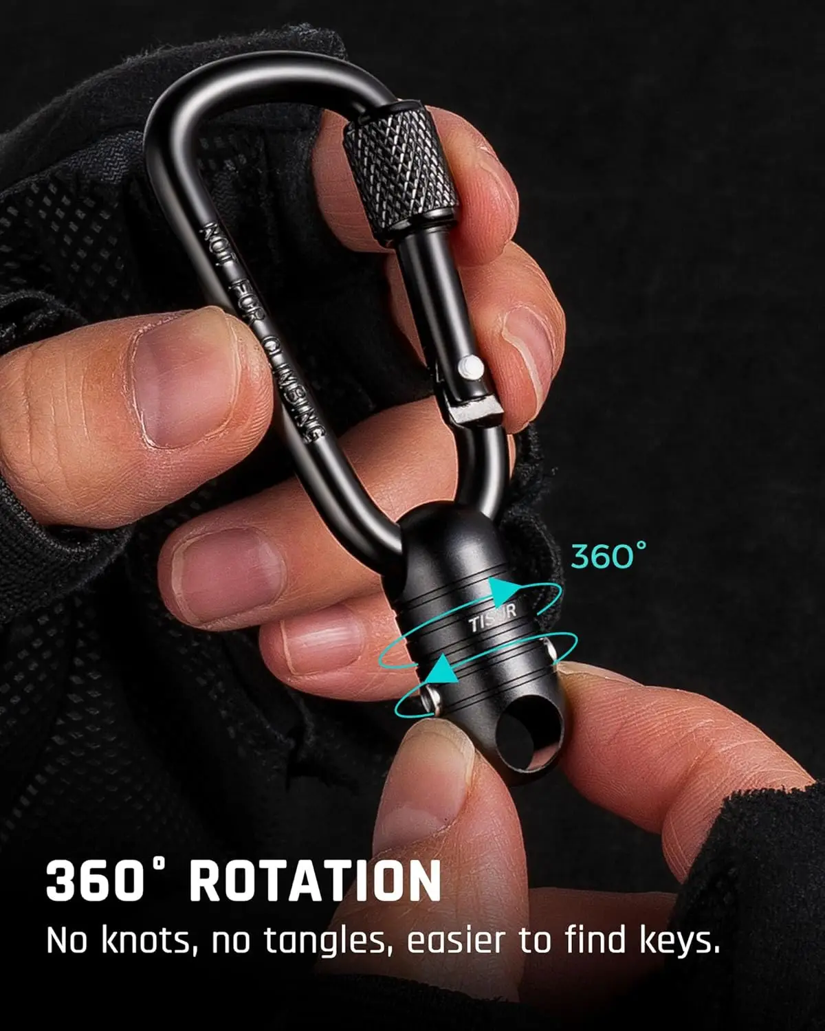 TIMULTI Magnet Carabiner Clip Key Holder, Detachable Key Chain Rings for Car Keys,Pull Apart Keychain Organizer Accessories