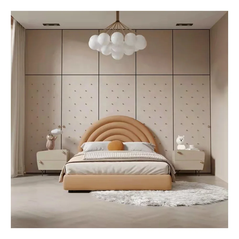 

Factory hot sale children bedding set high quality upholstered kids bed Modern luxury bed for children for bedroom