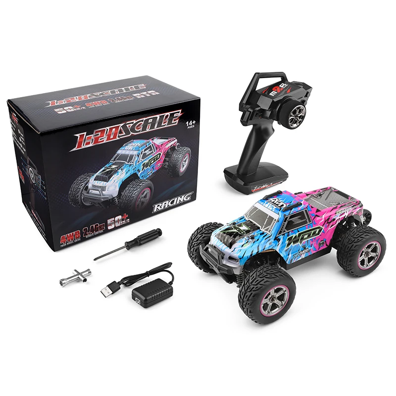 

WLtoys 204006 1/20 with Led Lights 2.4G 4WD 50Km/H Metal Chassis Electric High Speed Off-Road Drift RC Cars