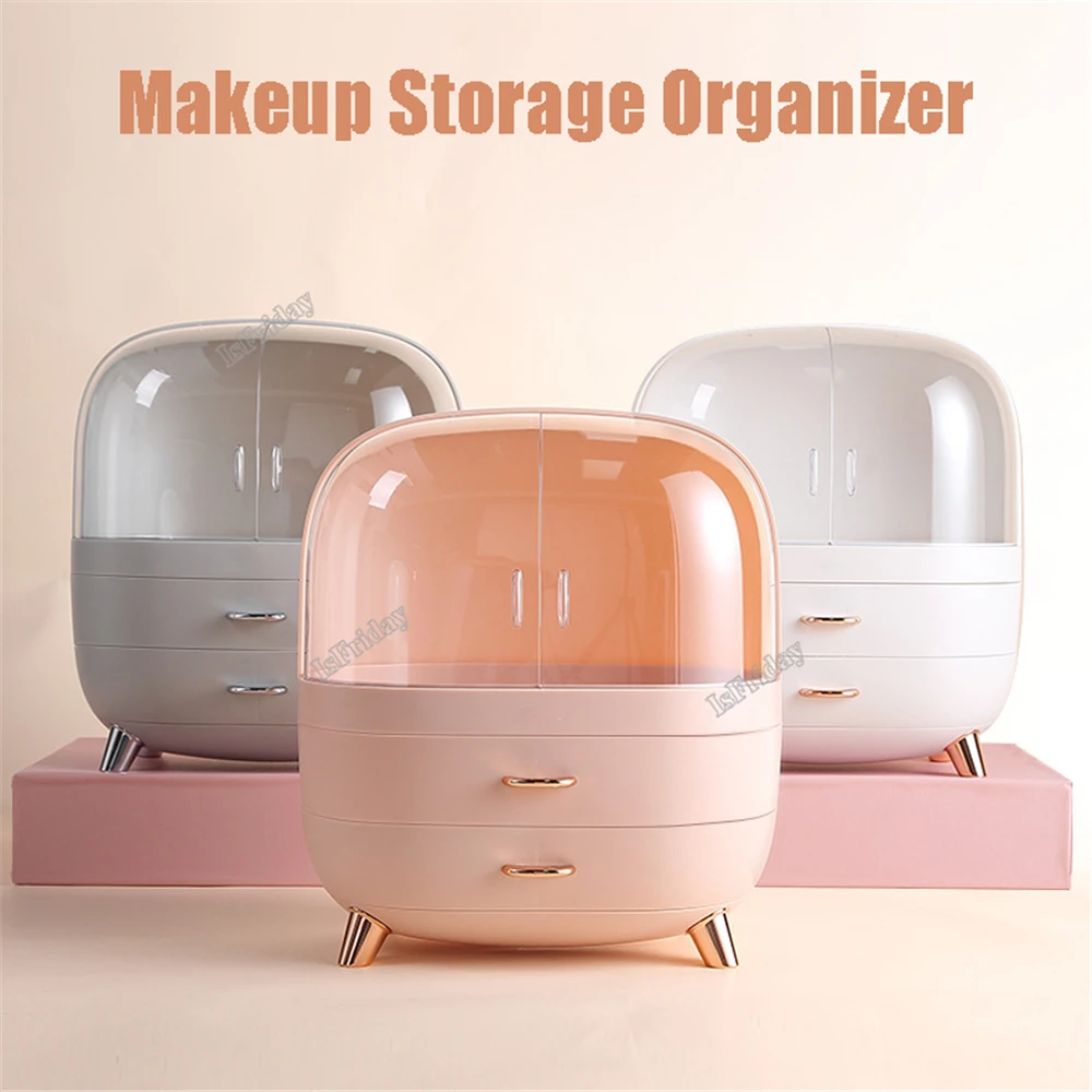 Makeup Container Polish Box Desktop Storage Organizer Makeup Drawer Large Box Cosmetic Capacity Storage Nail Jewelry