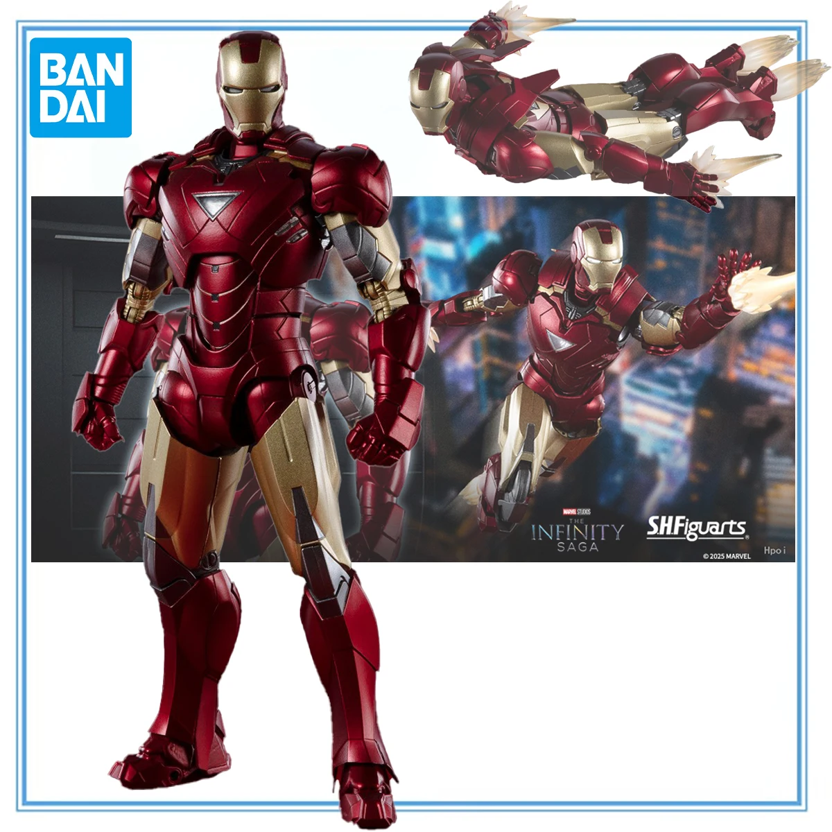 100-originale-bandai-spirits-shfiguarts-the-avengers-iron-man-mark-vi-the-infinity-saga-action-figure-collection-series