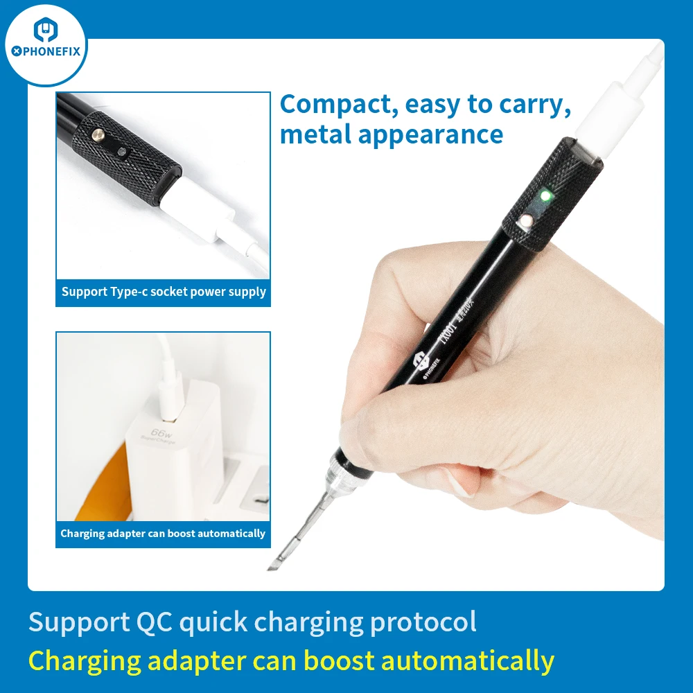 Imagem -05 - Portátil Mini Usb Ferro de Solda Jbc C210 Solda Dicas Aquecimento Rápido para Reparo Pcb Jump Wire Solda Tx001 Suporte