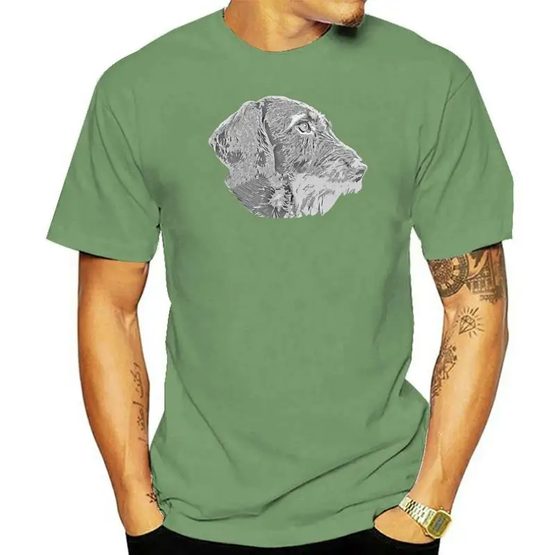 wirehaired dach shund dackel by dachshund fever t shirt personalized Short Sleeve round Neck Leisure Interesting summer shirt