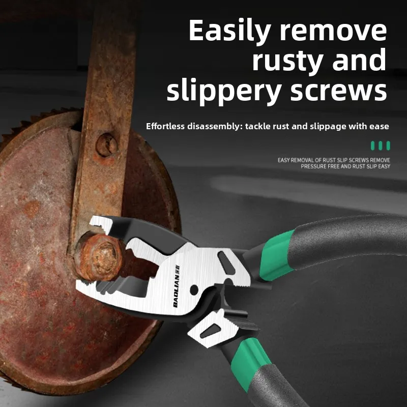 Multi‑Function Damaged Screw Extractor Pliers, Slip‑Grip Lock‑Grip Remover Stripped Broken Fastener