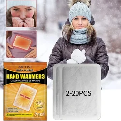 2Pcs Portable Hot Pack Disposable Heating Pad Long Lasting Disposable Heat Pack Self Adhesive for Winter Outdoor Activities