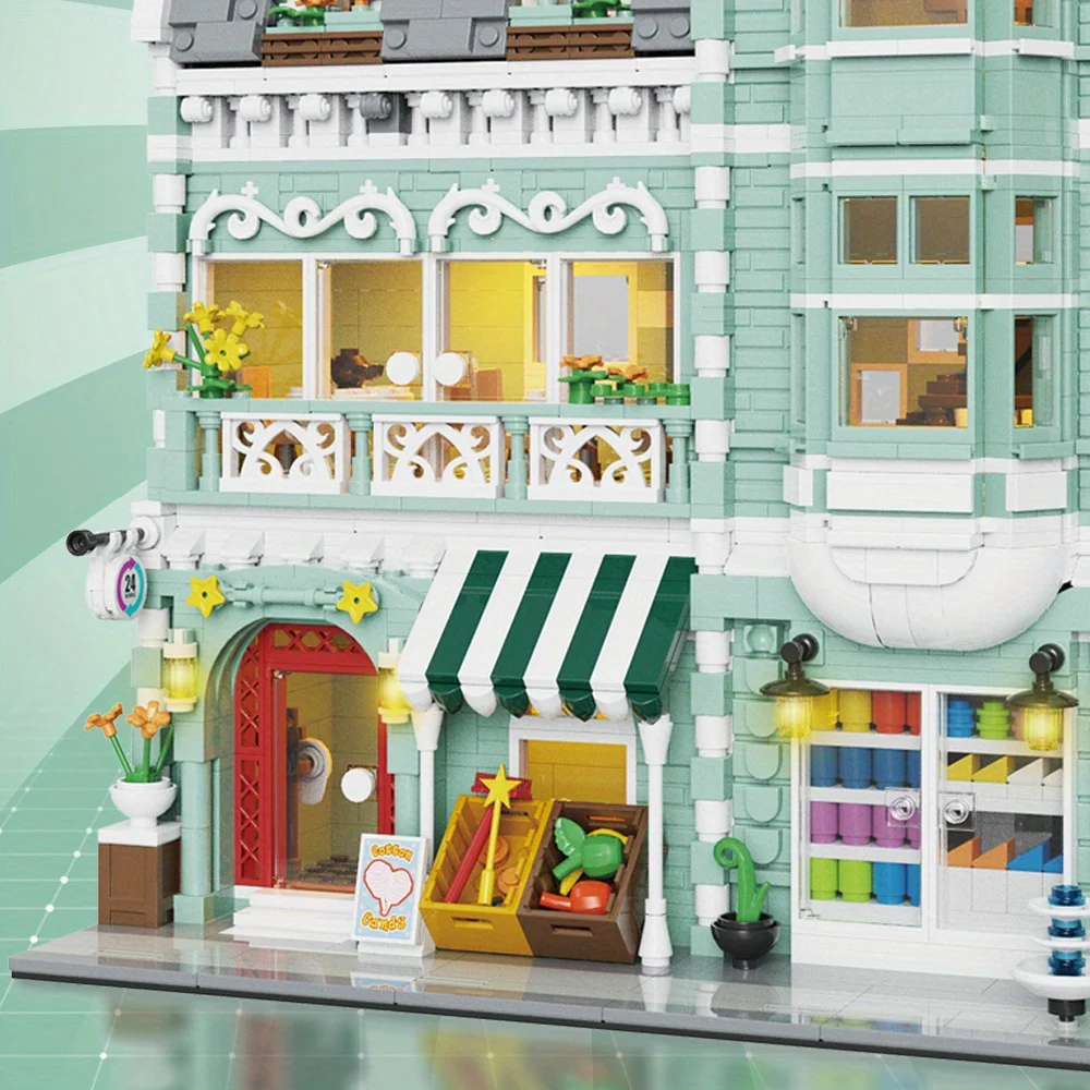 ÍDEAS Criativas Mini Tijolos Mercearia MOC Blocos de Construção Brinquedos Modelo Arquitetônico Tijolos Brinquedos Presentes 2225pcs