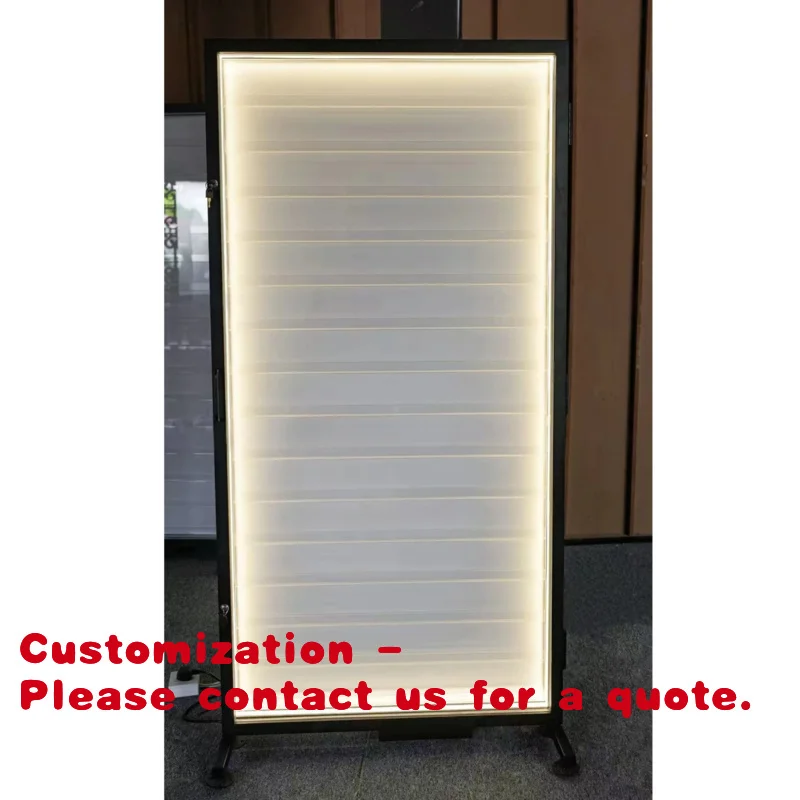 custom.Modern Stylish Adjustable Acrylic Board Card Display Kiosk Mall Card Product Display Furniture