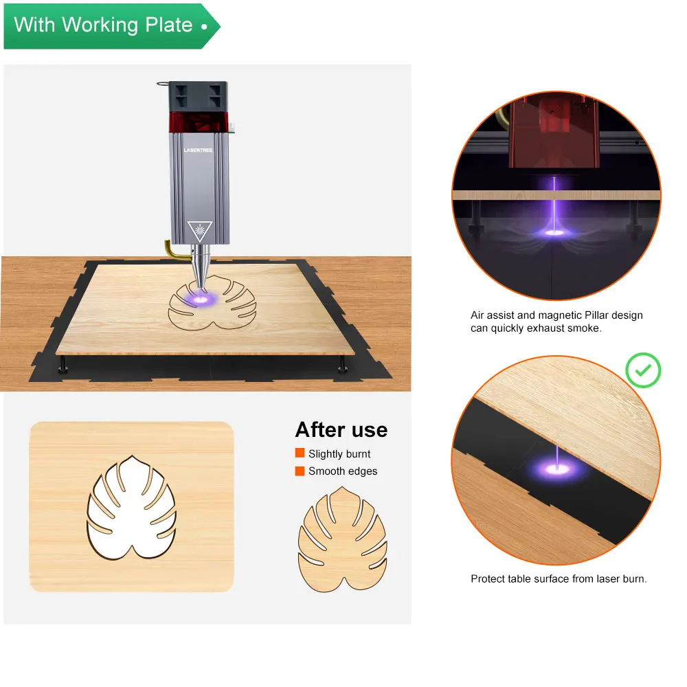 LASER TREE Laser Wroking Plate Honeycomb Working Table Size 500*480mm For Laser Engraving Machine DIY Laser Equipment Part