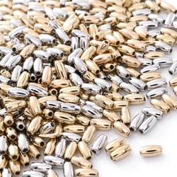 100pcs/lot 6x3mm CCB Charm Spacer Beads Ovalround Loose Acrylic Beads For DIY Jewelry Making Finding Supplies Accessories