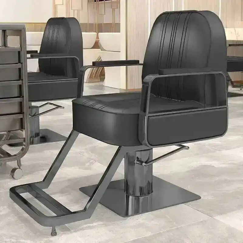 صالون صالون قطع كرسي تجميل الشعر إلى صالون الحلاقة الذهب الحلاق رجل تصفيف الشعر الغرض كراسي عتيقة عجلات شامبو قابل للتعديل #3