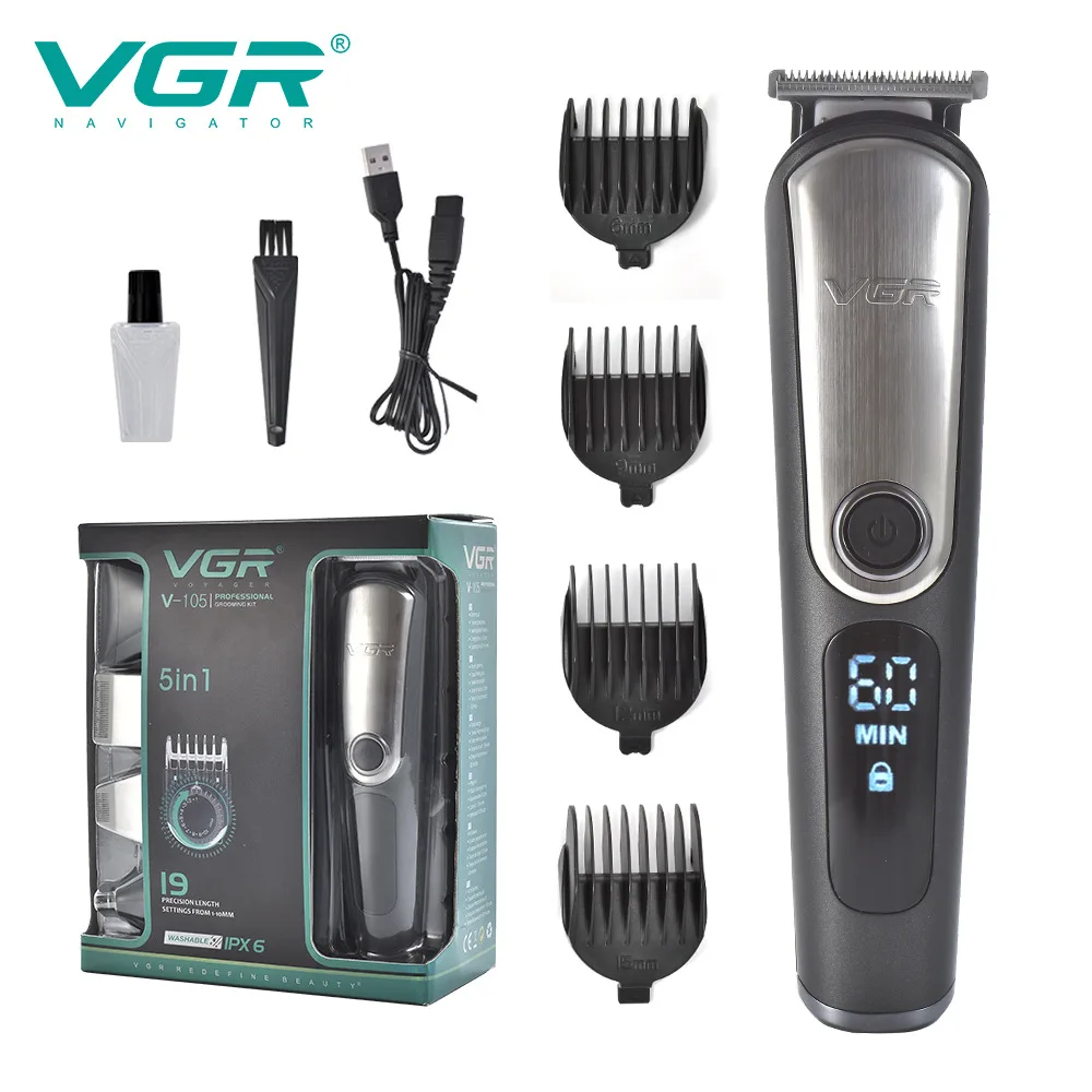 

VGR Hair Trimmer Cordless USB Hair Clipper Hair Cutting Machine Barber Cordless Professional Haircut Machine Barber Razor V-105