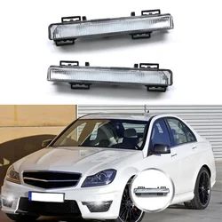 Pair Left&Right Daytime Running Light Assembly For Mercedes Benz C-Class W204 C63 AMG Front Bumper Anti Fog Light 2049064802